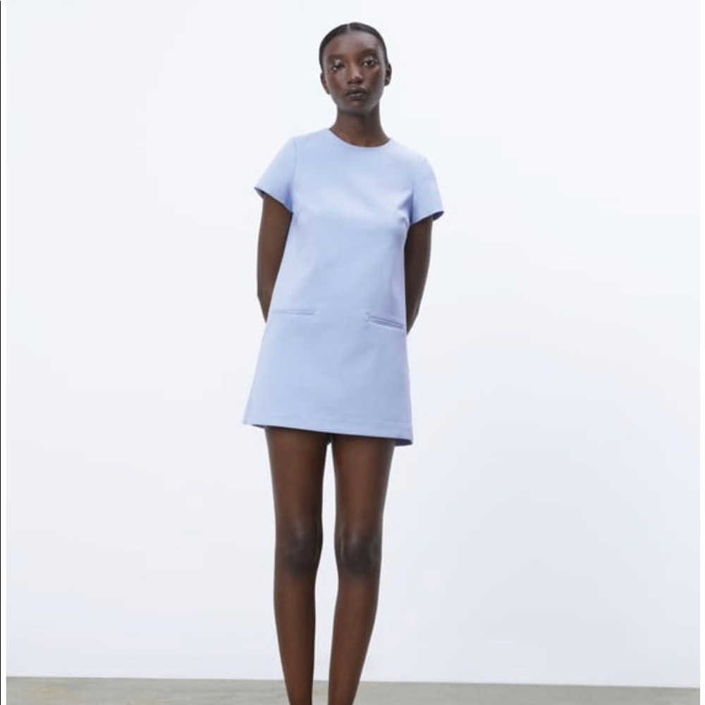 Zara Jumpsuit Dress - S - Sky Blue